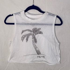 Billabong Crop Top with Palm Tree